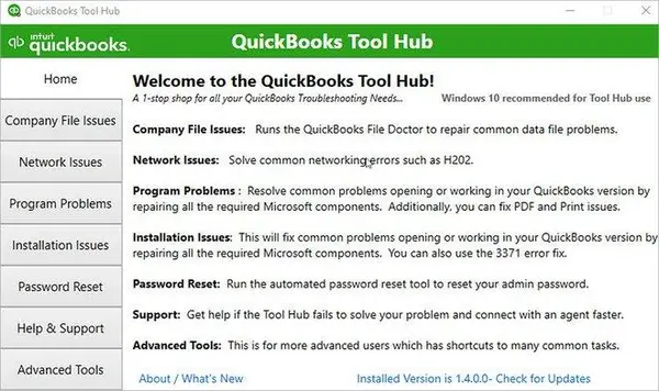 QuickBooks Tool Hub